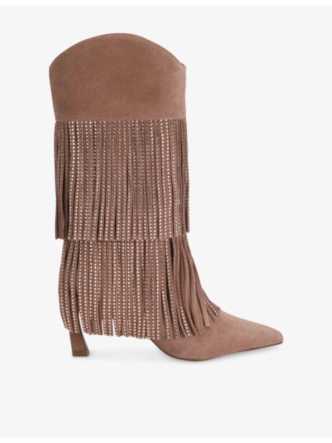 STEVE MADDEN Torch-R 255 Suede High-Leg Boots