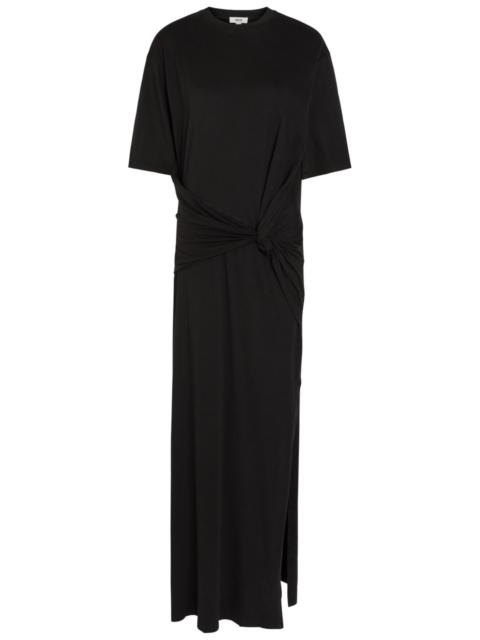 AGOLDE Agolde Zanna Gathered Cotton Maxi T-shirt Dress