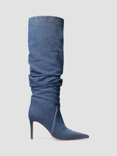 MICHAEL KORS Women's Dawn 90MM Denim Knee-High Boots - Light Vintage Blue