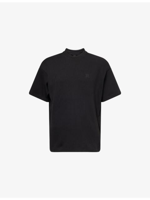 AMIRI Logo-Embroidered Ribbed Cotton-Jersey T-Shirt
