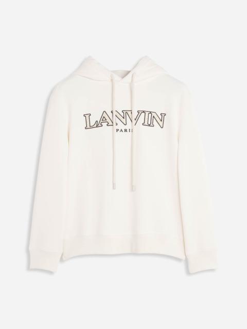 Lanvin CLASSIC CURB EMBROIDERED HOODIE