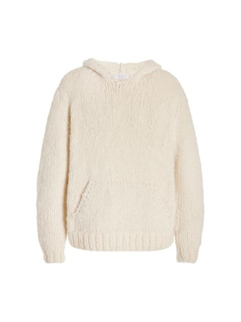 GABRIELA HEARST Carlton Hoodie in Ivory Welfat Cashmere