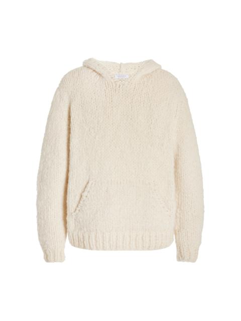 GABRIELA HEARST Carlton Hoodie in Ivory Welfat Cashmere