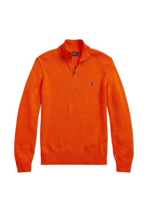 Polo Ralph Lauren quarter-zip embroidered-logo sweater
