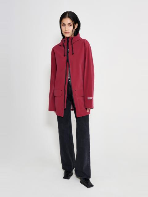 Stutterheim Stockholm Patch Raincoat Burgundy