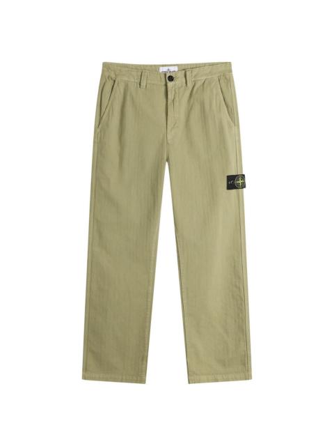Stone Island Stone Island Cotton Herringbone Trousers
