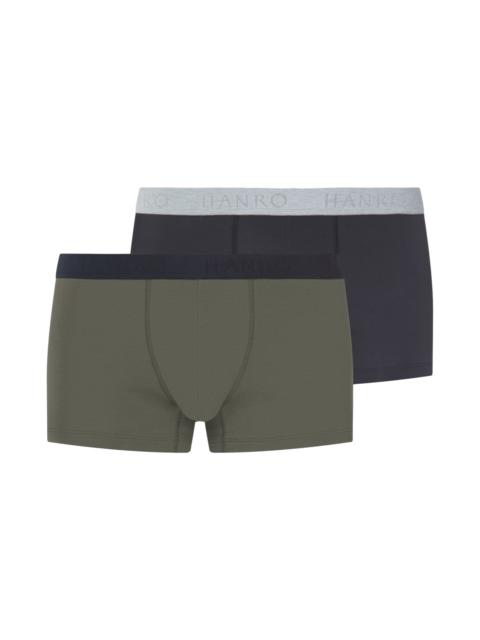 HANRO Cotton Essentials 2-Pack Cotton Boxer Briefs