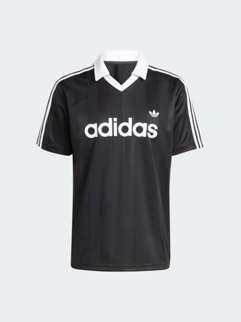 adidas ARCHIVE COLLAR ENGINEERED JERSEY