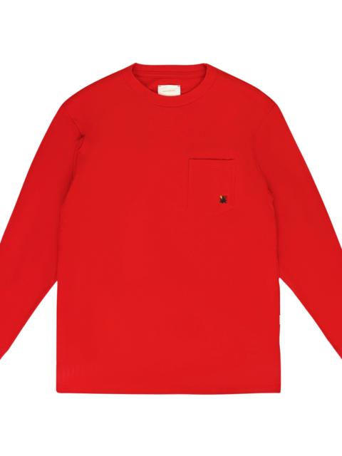 AIMÉ LEON DORE Pocket Logo Long-Sleeve T-Shirt "Red" SS22CT019 TRUE RED