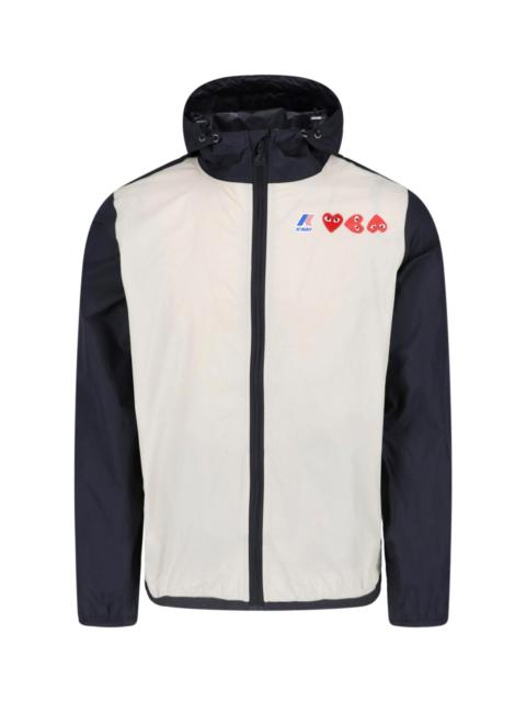 Comme des Garçons PLAY X K-WAY JACKET WITH HOOD