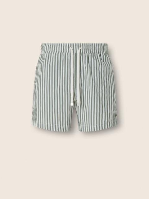 ZEGNA STRIPED SWIM TRUNKS