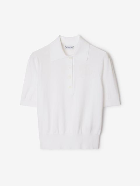 Burberry Cotton Blend Polo Shirt