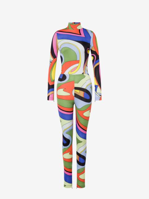 Moschino MULTICOLOUR PRINT JERSEY JUMPSUIT