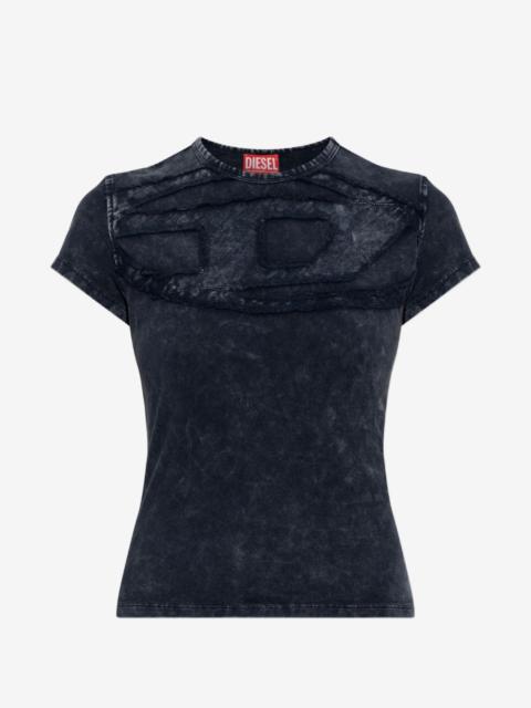 Diesel T-MELY-CUP logo-patch T-shirt
