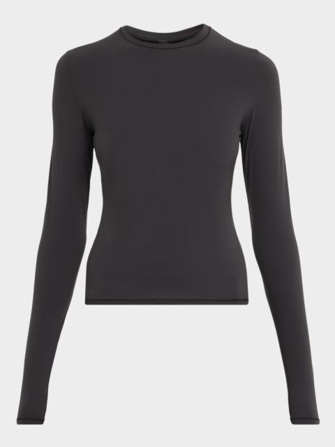 SKIMS Fits Everybody Crewneck Long-Sleeve T-Shirt