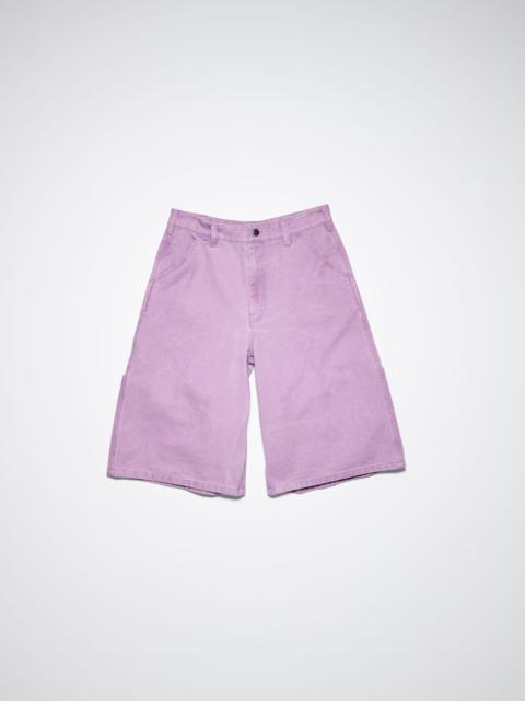 Canvas cotton shorts - Smoky Purple