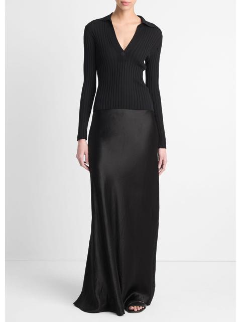 Vince Satin Maxi Skirt