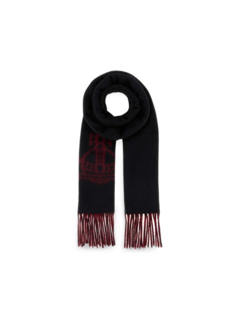 Vivienne Westwood Double Face fringed scarf