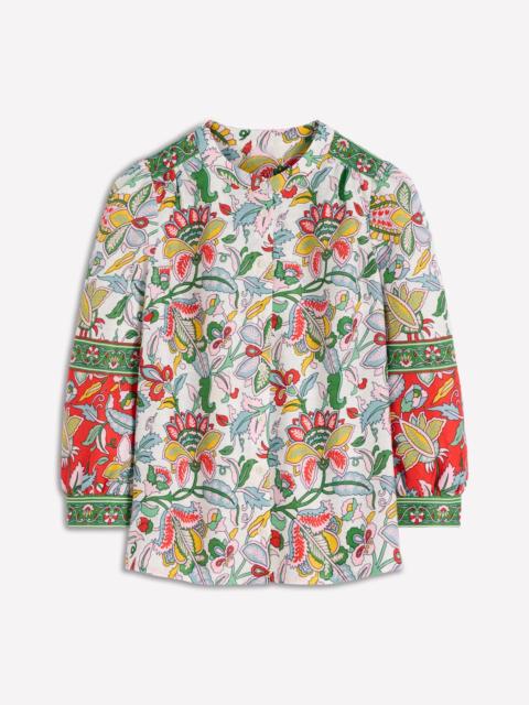 BODEN Alicia Linen Top-Multi, Botanical Trail