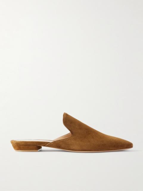 Gianvito Rossi Raja Suede Slippers