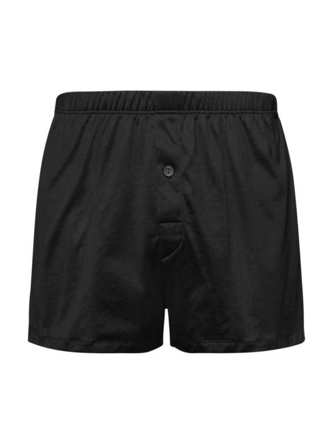 HANRO Cotton Sporty Knit Boxers - Black