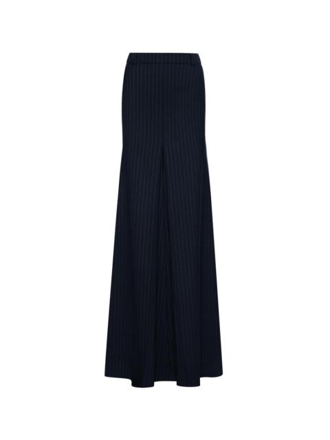 Oscar de la Renta PINSTRIPED MAXI SKIRT