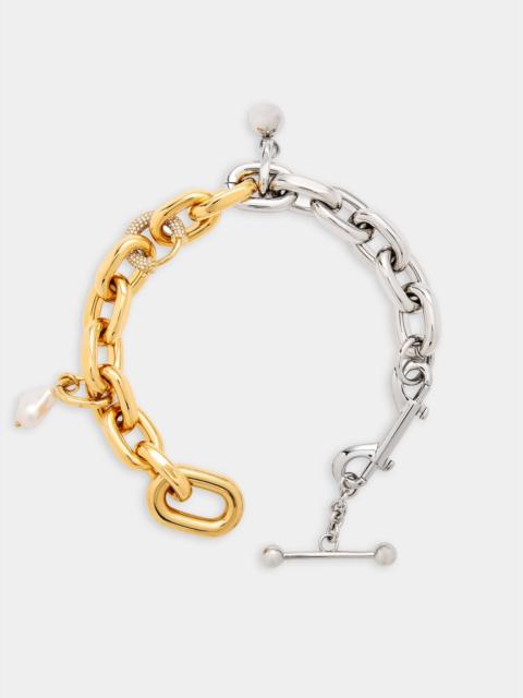 rabanne NECKLACE XL LINK IN BI-COLOR PUNK STYLE