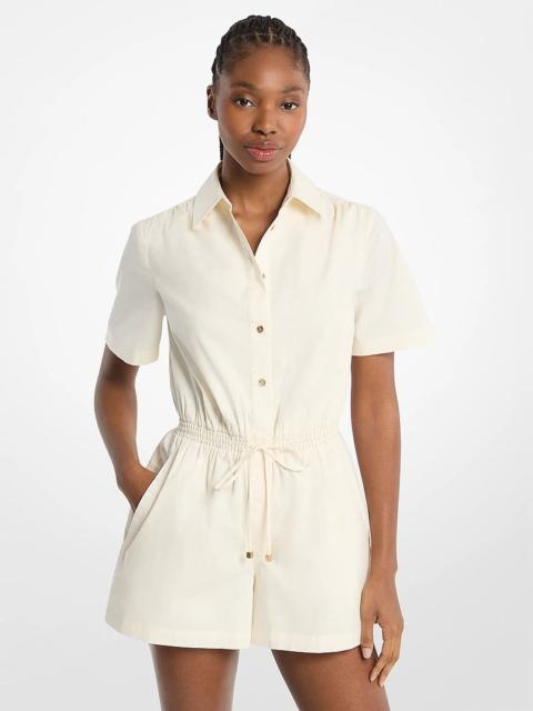 MICHAEL KORS Cotton Poplin Romper