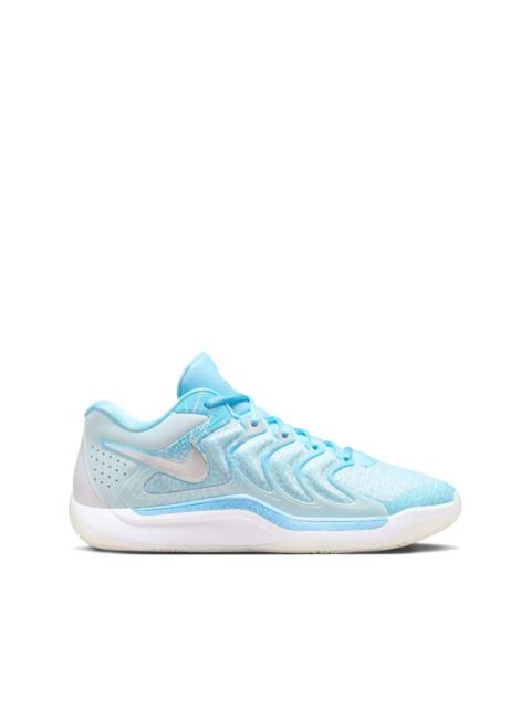 Nike KD17 "Christmas - Aquarius Blue/Glacier Blue/Metallic Silver" sneakers