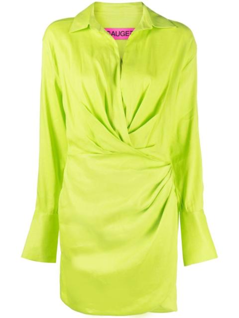 GAUGE81 Naha draped mini shirt dress