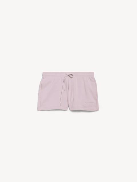BALENCIAGA Women's Masking Tape Regular Fit Shorts in Dusty Pink