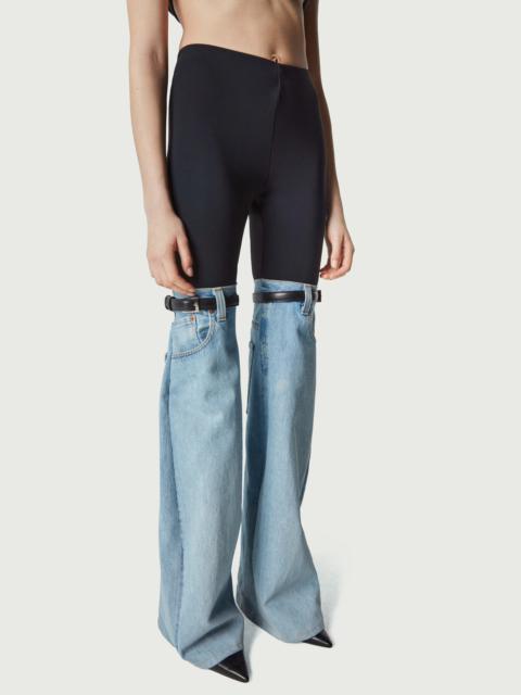 Hybrid Flare Denim Trousers