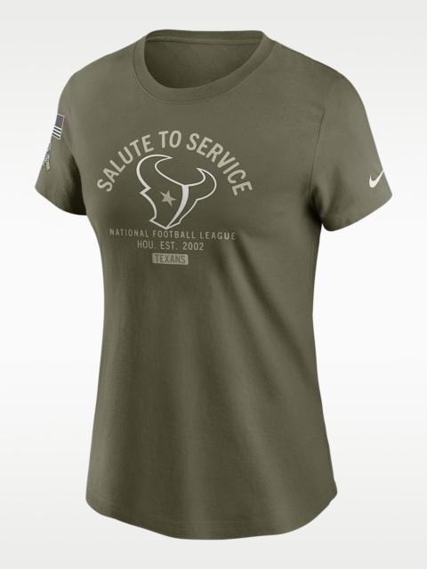 Nike Houston Texans Salute to Service Sideline Women's Nike NFL T-Shirt