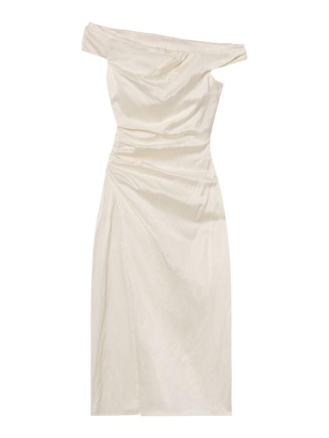 A.L.C. Camille Off Shoulder Satin Dress