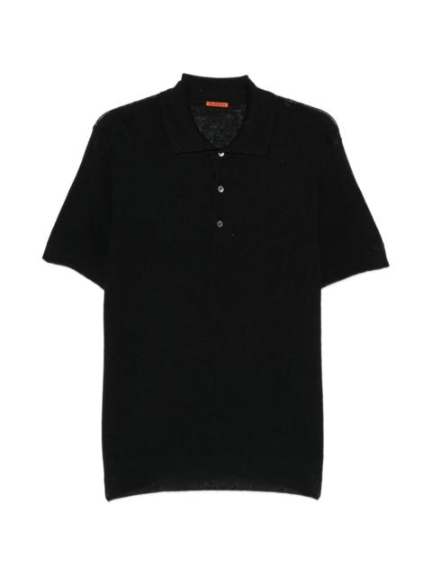BARENA ribbed polo shirt