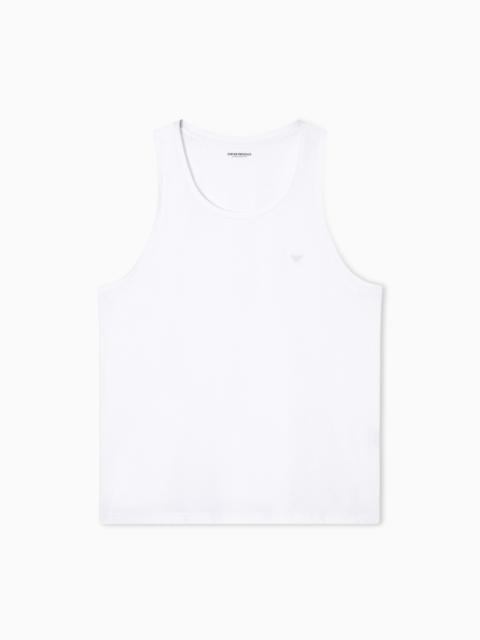EMPORIO ARMANI PIMA JERSEY LOUNGEWEAR TANK TOP