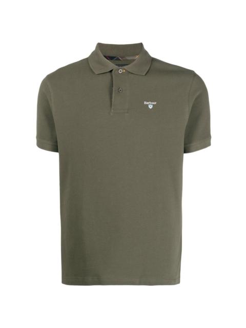 Barbour logo-embroidered polo shirt