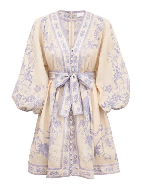 Zimmermann INDRA PLUNGE MINI DRESS