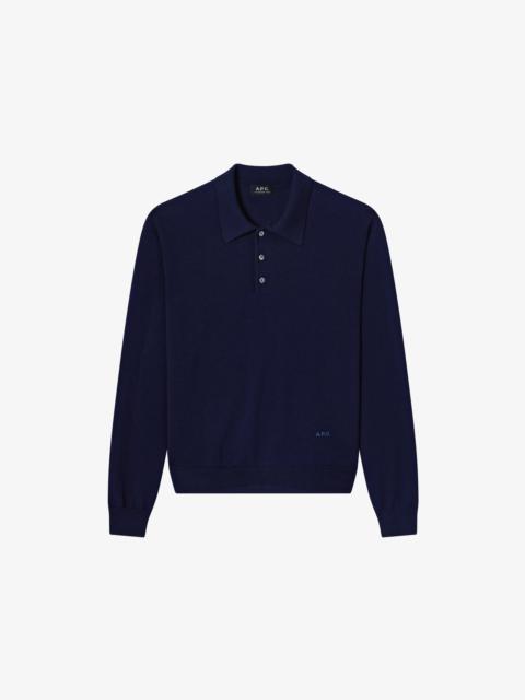 A.P.C. RIOU WOOL POLO