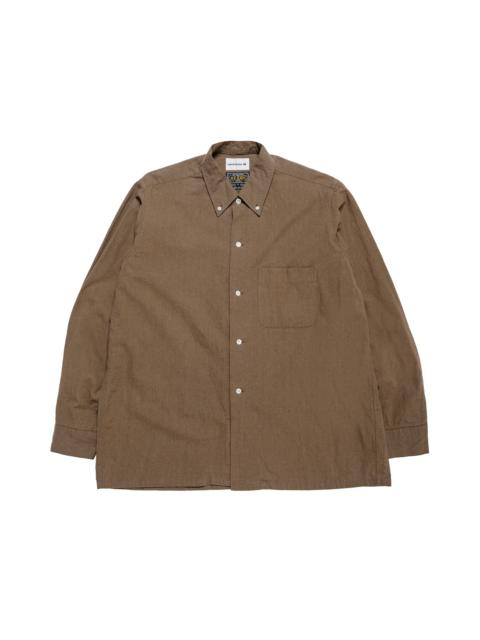 BEAMS PLUS Lost & Found Open B.D. Linen Cotton Olive