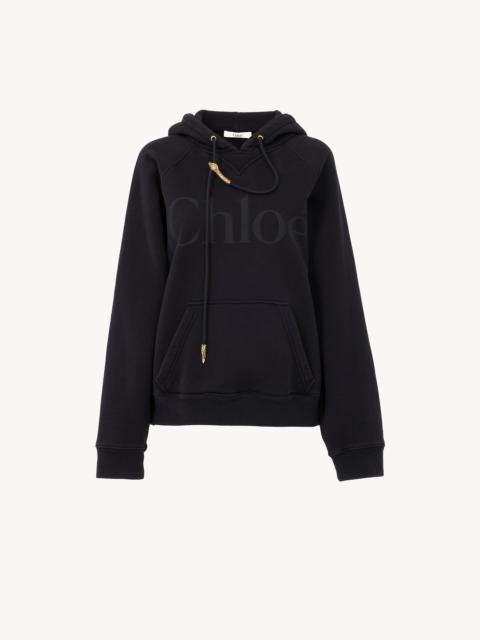 Chloé GENEROUS LOGO HOODIE IN COTTON FLEECE