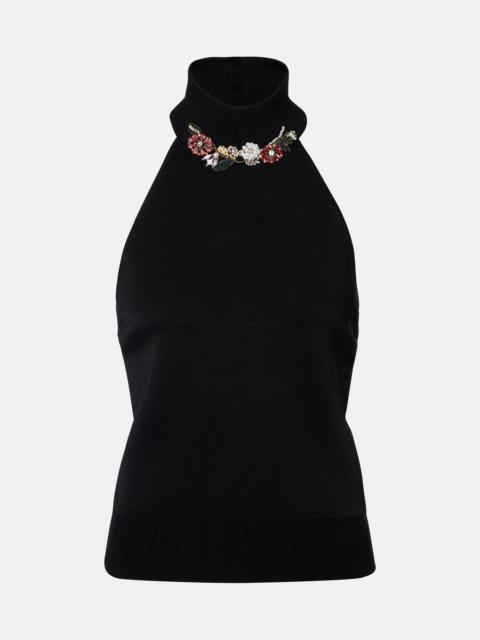 Givenchy Embellished halterneck top