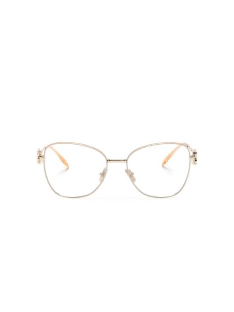 Miu Miu logo-plaque glasses