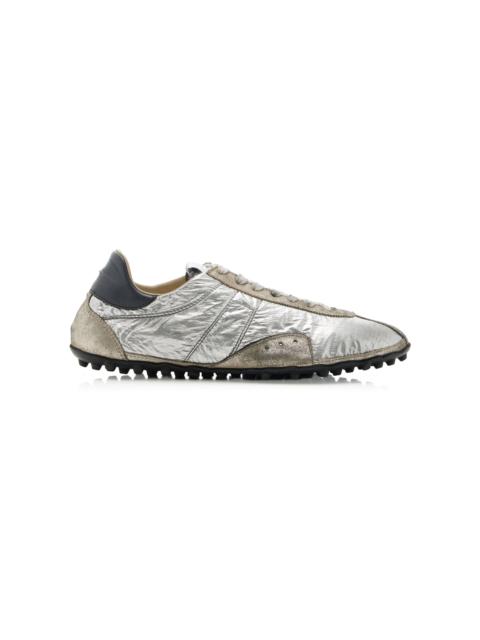 Maison Margiela Sprinters Lamé Sneakers silver