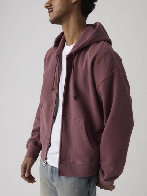 Levi's HAYES BOXY GRUNGE WASH FULL-ZIP SWEATSHIRT