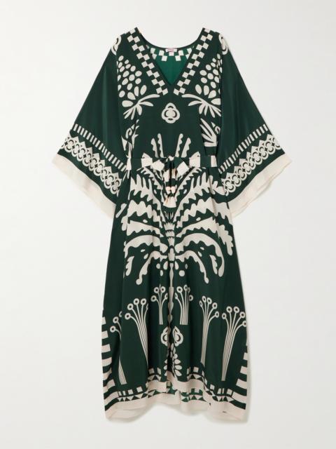 ERES Holi Belted Printed Silk Crepe De Chine Coverup