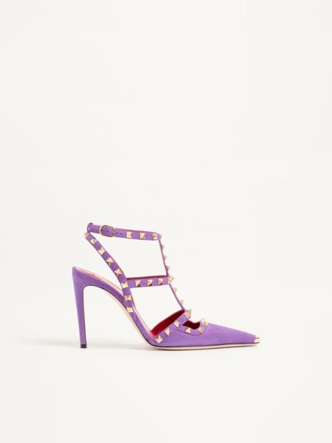 Valentino ROCKSTUD SUEDE PUMPS 100MM