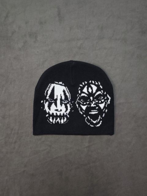 Other brands Japanese Brand - Opium Style Corpse KISS Paint Face No Cuff Black Beanie