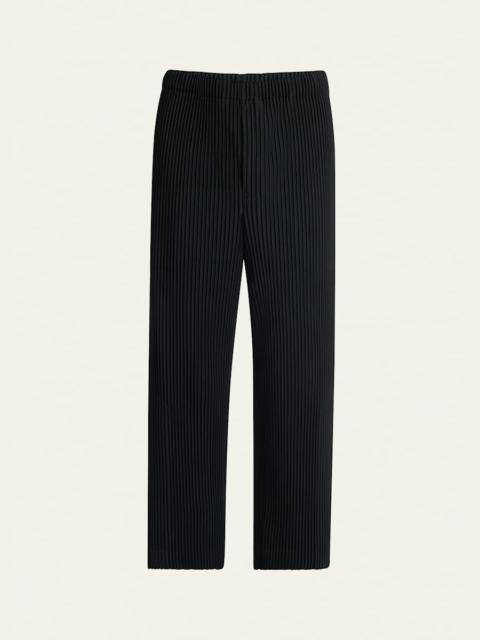 ISSEY MIYAKE Men's Pleated Straight-Leg Pants