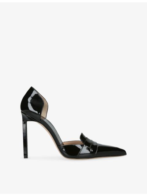 TOM FORD Eva D'Orsay 105 Patent-Leather Heeled Pumps